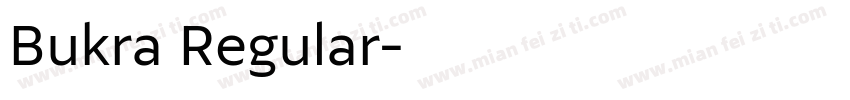 Bukra Regular字体转换
